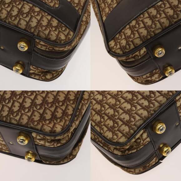 DIOR Trotter Canvas Trunk Brown Gold - Picture 10 of 12